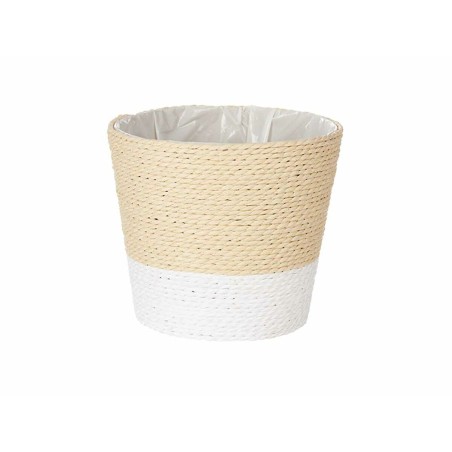 Vaso Ibergarden WY21-72 Bianco Corda Plastica 16 x 14,5 x 16 cm (24 Unità)