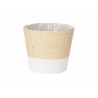 Vaso Ibergarden WY21-72 Bianco Corda Plastica 16 x 14,5 x 16 cm (24 Unità)
