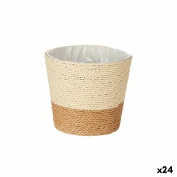 Vaso Ibergarden 86438 Marrone Corda Plastica 16 x 14,5 x 16 cm (24 Unità)