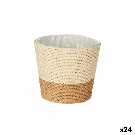 Vaso Ibergarden 86438 Marrone Corda Plastica 16 x 14,5 x 16 cm (24 Unità)