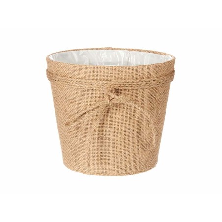 Vaso Ibergarden WY18-69 Marrone Stoffa Fiocco 19,5 x 17,5 x 19,5 cm (24 Unità)