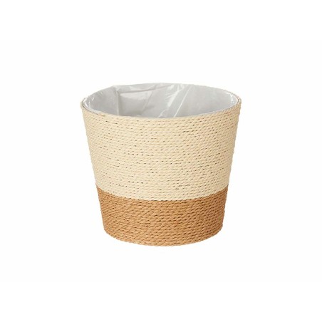 Vaso Ibergarden WY21-71 Marrone Corda Plastica 19,5 x 17,5 x 19,5 cm 19,5 x 16,5 x 19,5 cm (24 Unità)