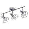 Lampadario Activejet AJE-GIZEL 3P Argentato Metallo 40 W