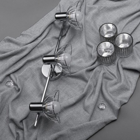 Lampadario Activejet AJE-GIZEL 3P Argentato Metallo 40 W