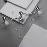 Lampadario Activejet AJE-GIZEL 3P Argentato Metallo 40 W