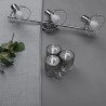 Lampadario Activejet AJE-GIZEL 3P Argentato Metallo 40 W