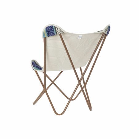 Poltrona DKD Home Decor Multicolore Blu Marino Ferro 74 x 65 x 90 cm