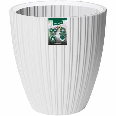 Vaso Garden ID Fancy Bianco Polietilene 40 x 42 cm