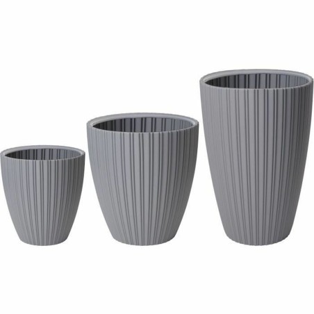 Vaso Garden ID Fancy Grigio Polietilene 40 x 42 cm