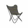 Poltrona DKD Home Decor Giallo Bianco Nero Multicolore Ferro 74 x 65 x 90 cm