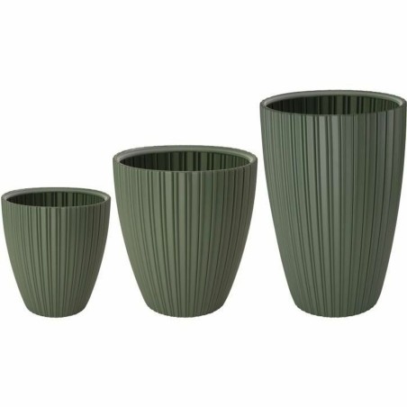 Vaso Garden ID Fancy Verde Polietilene 40 x 42 cm