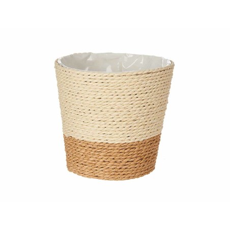 Vaso Ibergarden WY21-73 Marrone Corda Plastica 14 x 12,5 x 14 cm (24 Unità)