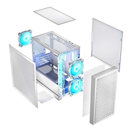 Case computer desktop ATX Logic AM-DART-PRO-ARGB-20 Bianco