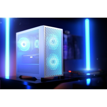 Case computer desktop ATX Logic AM-DART-PRO-ARGB-20 Bianco