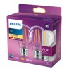 Lampadina LED Philips Classic 60 W Bianco E E27 (2700 K) (2 Unità)