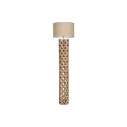 Lampada da Terra Home ESPRIT Beige Naturale Legno di mango 220 V 41,5 x 41,5 x 158 cm