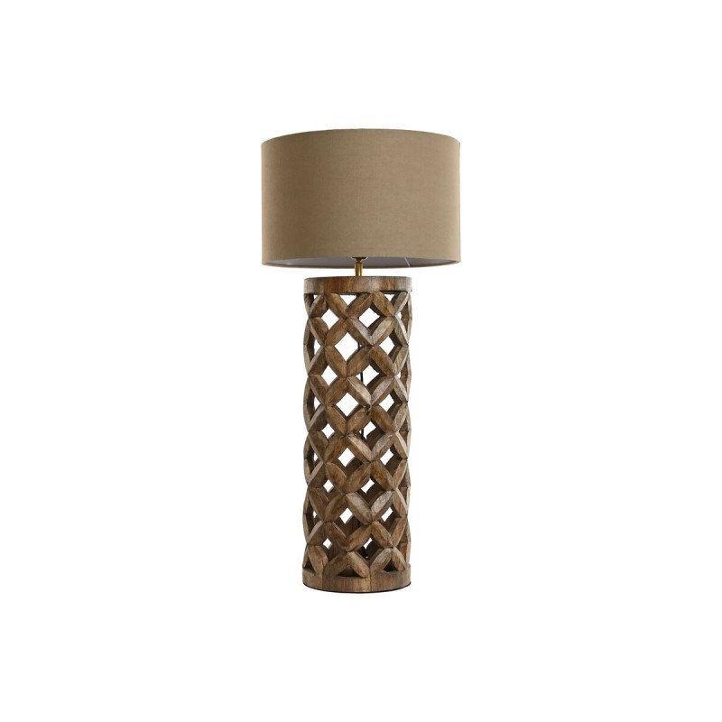 Lampada da tavolo Home ESPRIT Beige Naturale Legno di mango 50 W 220 V 35,5 x 35,5 x 79,5 cm Lampada da tavolo Home ESPRIT Beige Naturale Legno di mango 50 W 220 V 35,5 x 35,5 x 79,5 cm