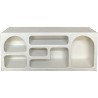 Mobile TV Home ESPRIT Bianco 120 x 26 x 50 cm
