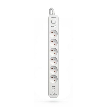 Multipresa 6 Prese con Interruttore Kerg M02598 (3 m)