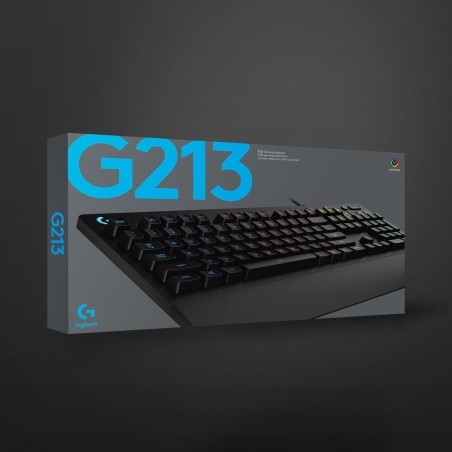 Tastiera per Giochi Logitech 920-008093 Qwerty in Spagnolo Nero
