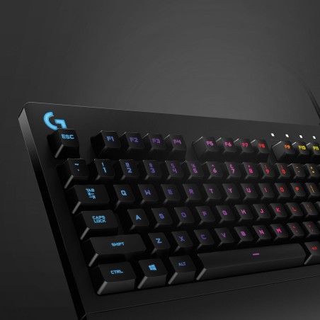 Tastiera per Giochi Logitech 920-008093 Qwerty in Spagnolo Nero