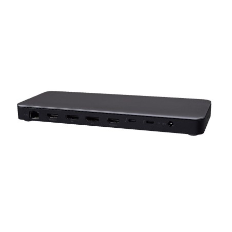 Hub USB V7 DOCKTB4PT Nero/Argentato Nero, Argento