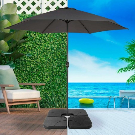 Base per Ombrellone Aktive 50 x 50 x 7,5 cm Plastica 80 kg 4 Pezzi