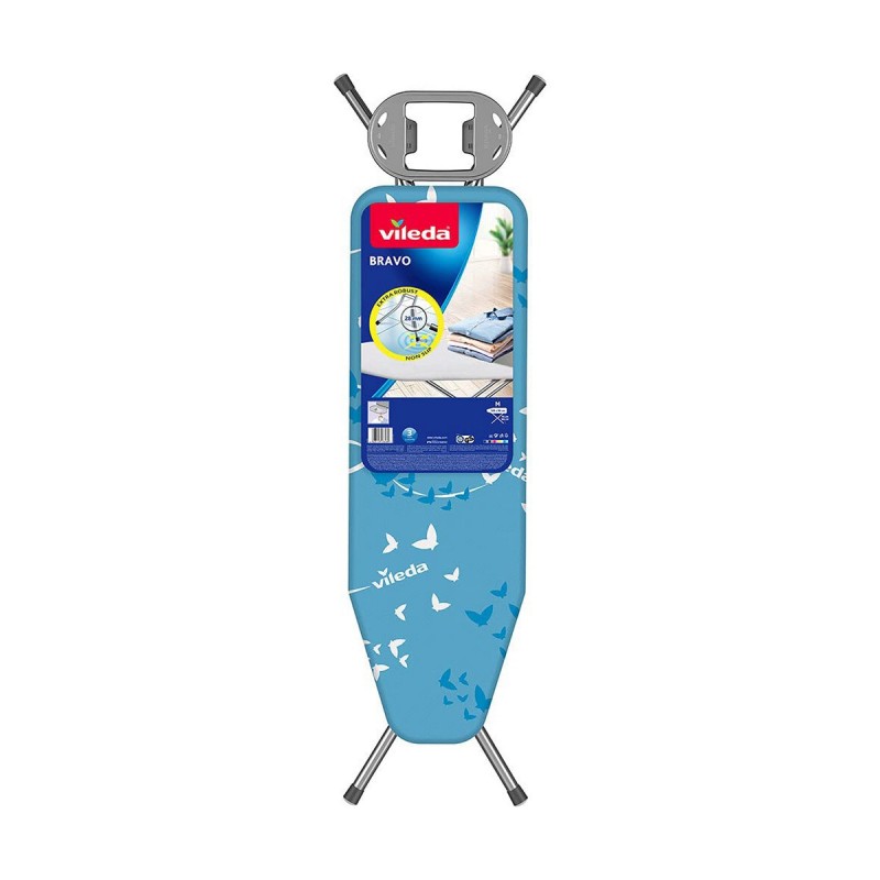 Asse da Stiro Vileda Bravo Azzurro Acciaio 120 x 38 cm Geometrico Asse da Stiro Vileda Bravo Azzurro Acciaio 120 x 38 cm Geometrico