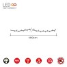 Ghirlanda di Luci LED EDM 71251 4 m Bianco
