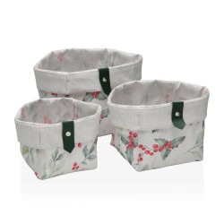 Set di Cestini Versa Acebo 14 x 14 x 14 cm