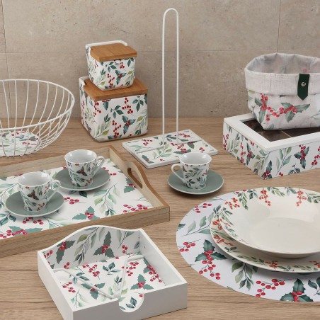 Set di Cestini Versa Acebo 14 x 14 x 14 cm