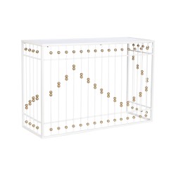 Ingresso Home ESPRIT Bianco Dorato 120 x 40 x 80 cm