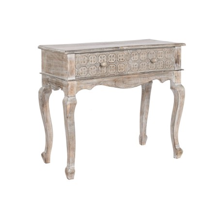 Ingresso con 2 Cassetti DKD Home Decor Bianco Marrone 91 x 42 x 81 cm