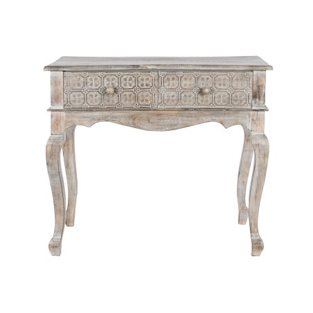 Ingresso con 2 Cassetti DKD Home Decor Bianco Marrone 91 x 42 x 81 cm