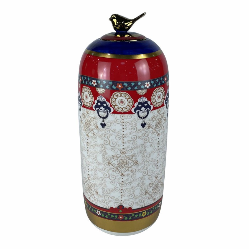 Vaso DKD Home Decor S3020483 Porcellana Multicolore Shabby Chic (18 x 18 x 42 cm) Vaso DKD Home Decor S3020483 Porcellana Multicolore Shabby Chic (18 x 18 x 42 cm)