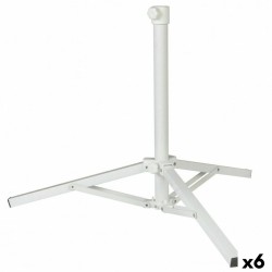 Base per Ombrellone Aktive Bianco Metallo 61 x 49,5 x 61 cm (6 Unità)