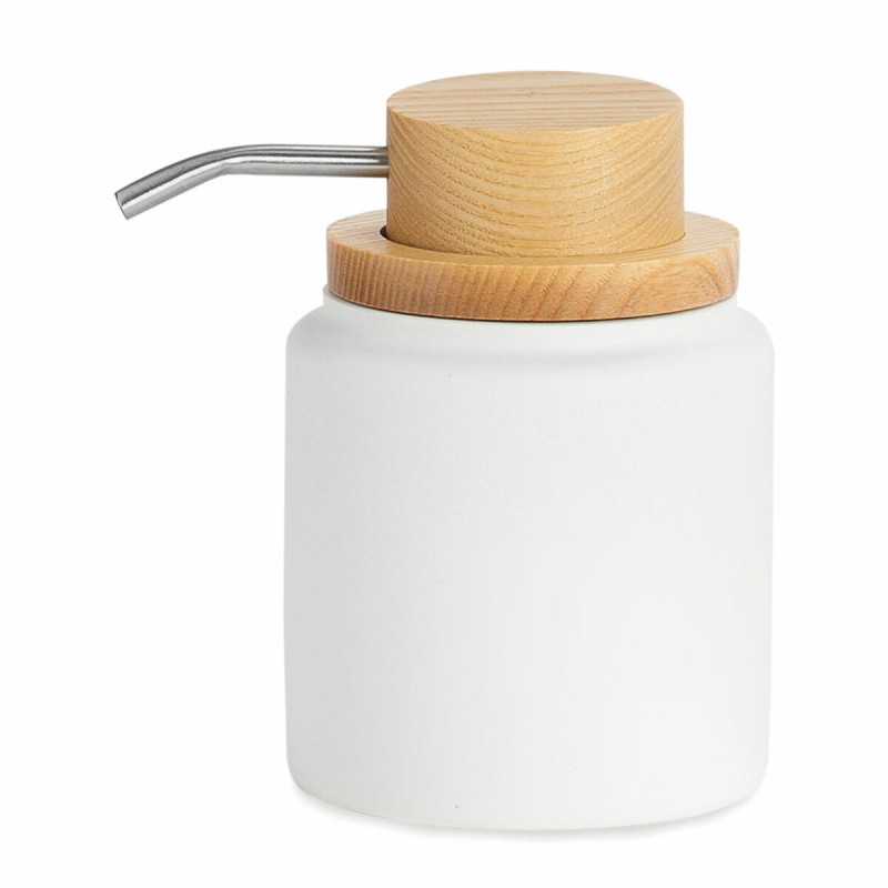 Dispenser di Sapone Andrea House ba22084 Poliresina Cenere Bianco 300 ml Dispenser di Sapone Andrea House ba22084 Poliresina Cenere Bianco 300 ml