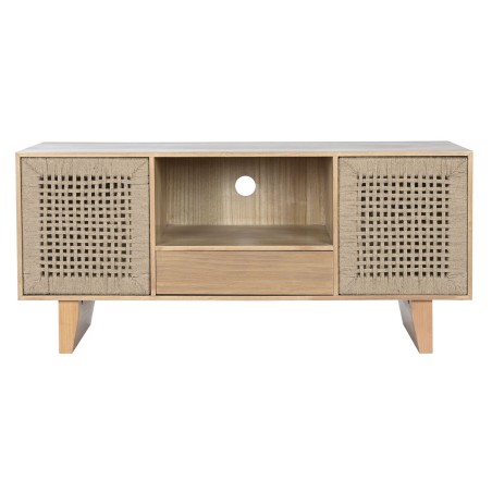 Mobile TV Home ESPRIT Beige Naturale Juta Pino 120 x 40 x 55 cm