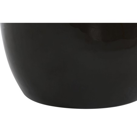 Tavolo aggiuntivo DKD Home Decor Nero Dorato Metallo Cristallo 59 x 59 x 46 cm