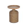 Tavolo aggiuntivo Home ESPRIT Marrone Chiaro Corda Abete 44 x 44 x 56 cm