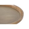 Tavolo aggiuntivo Home ESPRIT Marrone Chiaro Corda Abete 44 x 44 x 56 cm