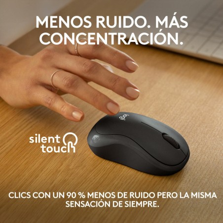 Mouse Bluetooth Wireless Logitech M240 Grafite Monocromatica