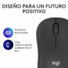 Mouse Bluetooth Wireless Logitech M240 Grafite Monocromatica