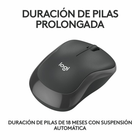 Mouse Bluetooth Wireless Logitech M240 Grafite Monocromatica