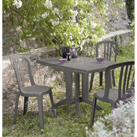 Tavolo Pieghevole Grosfillex Vega Lino Resina Plastica 118 x 77 x 72 cm