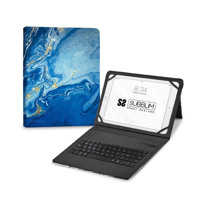 Tastiera Bluetooth con Supporto per Tablet Subblim SUBKT5-BTTB01 Qwerty in Spagnolo Multicolore Spagnolo Tastiera Bluetooth con Supporto per Tablet Subblim SUBKT5-BTTB01 Qwerty in Spagnolo Multicolore Spagnolo