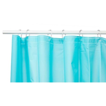 Tenda da Doccia Berilo SC-MIX-01-BLUE Azzurro Polietilene EVA 180 x 180 cm (12 Unità)