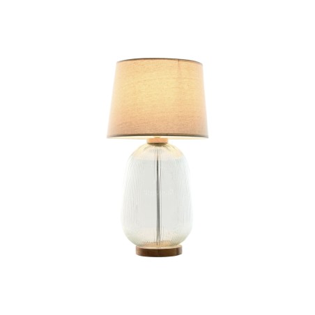 Lampada da tavolo Home ESPRIT Beige Legno Cristallo 50 W 220 V 32 x 32 x 61 cm