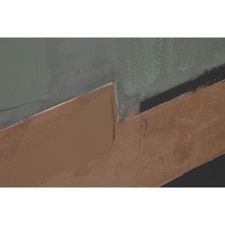 Quadro Home ESPRIT Nero Verde Moderno Città 100 x 4 x 100 cm (2 Unità)