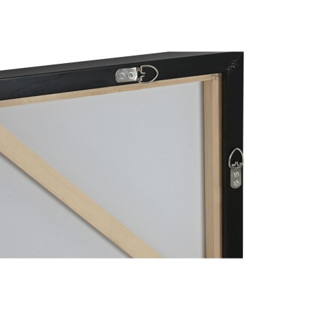 Quadro Home ESPRIT Nero Verde Moderno Città 100 x 4 x 100 cm (2 Unità)